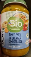 Dinkelpasta in cremiger Gemüsesauce
