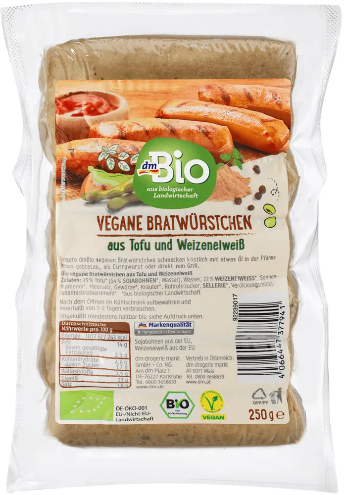 Vegane Bratwürstchen