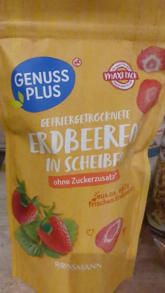 gefriergetrocknete erdbeeren