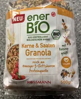EnerBIO Kerne & Saaten Granola 4068134046611 Bio Müsli mit 53% Kernen und Saaten, gebacken