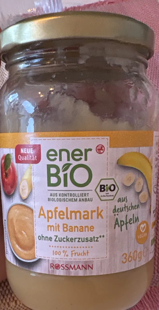Apfelmark mit Banane