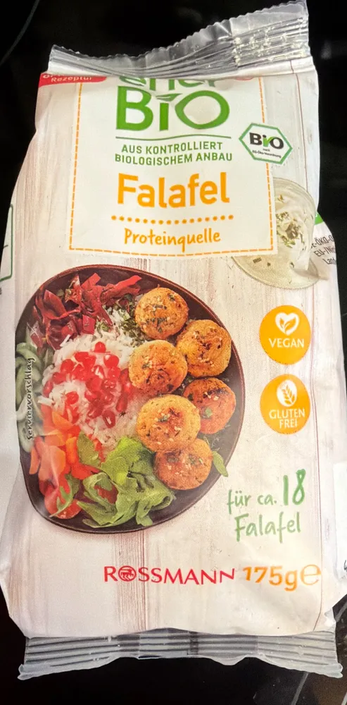 rossmann enerBiO Falafel 175 g 1.29€ (1 kg = 7,37 €)