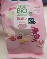Mandeln In Weißer Schokolade Mit Zitrone Und Rosenblüten