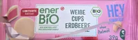 Weiße cups erdbeere
