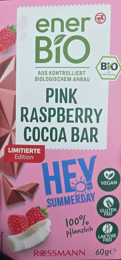 Pink Raspberry Cocoa Bar