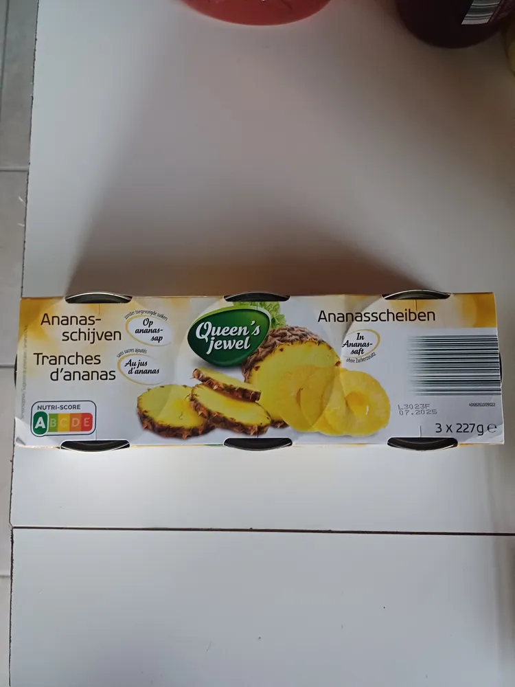 Ananas-schijven
Tranches d'ananas
Ananasscheiben