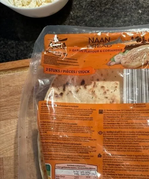 Nan bread garlic et coriandre