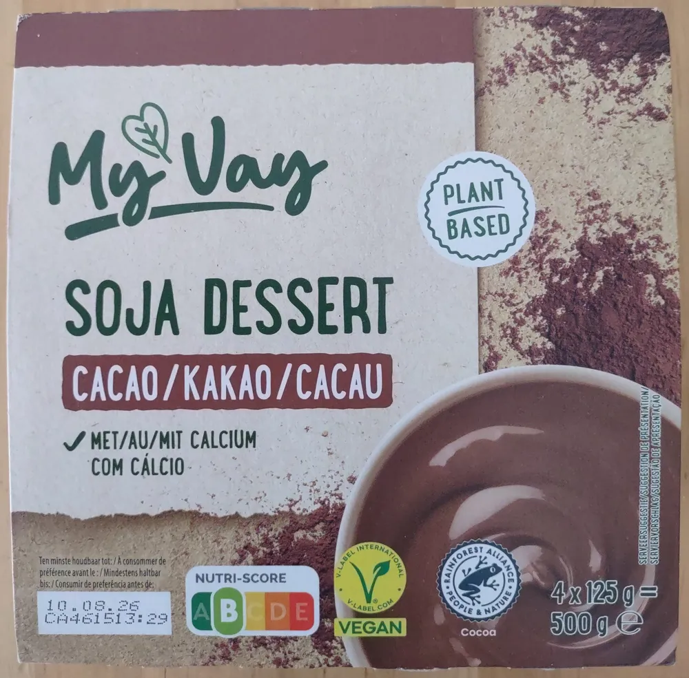 Sojadessert mit Kakao