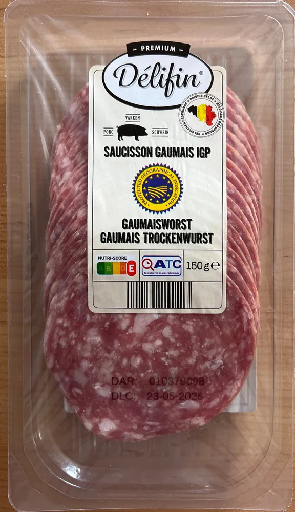 Saucisson gaumais igp