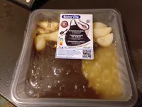 Rundsstoverij met appelcompote en aardappelen