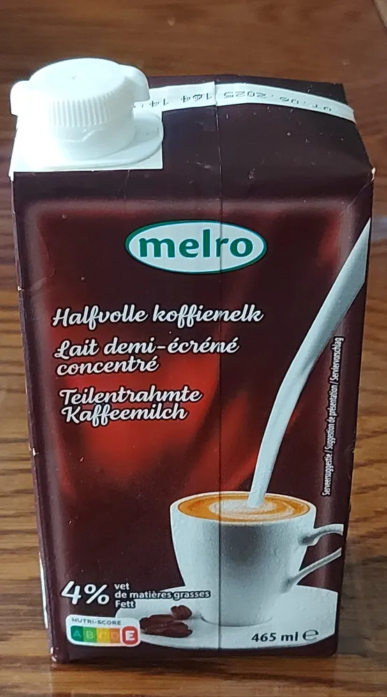 Halfvolle koffiemelk