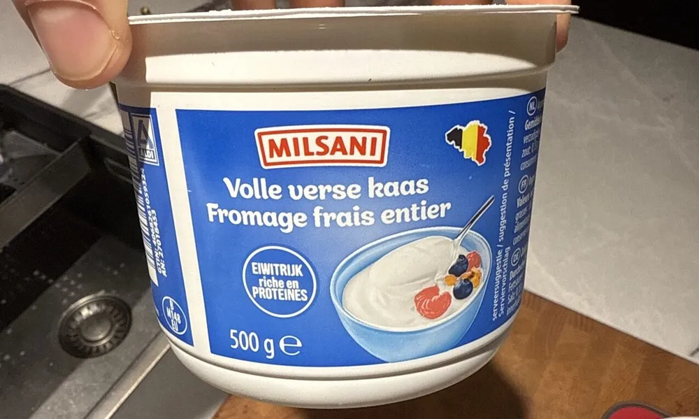 Milsana- volle verse Kaas