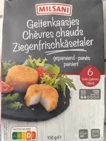 Geitenkaasjes Chèvres chauds Ziegenfrischkäsetaler gepaneerd panés paniert