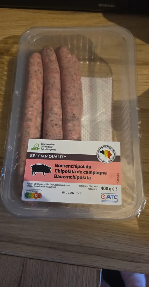 Chipolata  porc persil