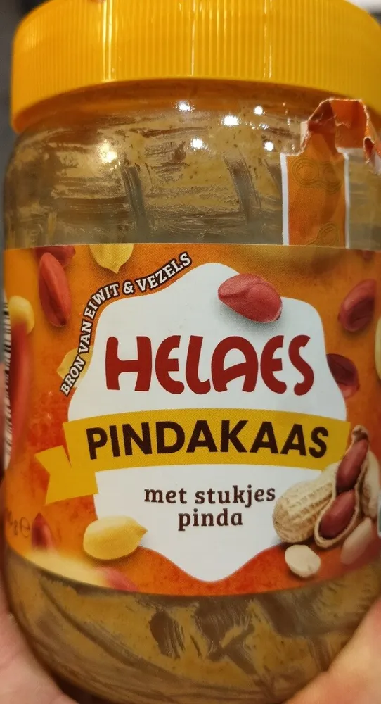 Helaes Pindakaas Met Stukjes Pinda