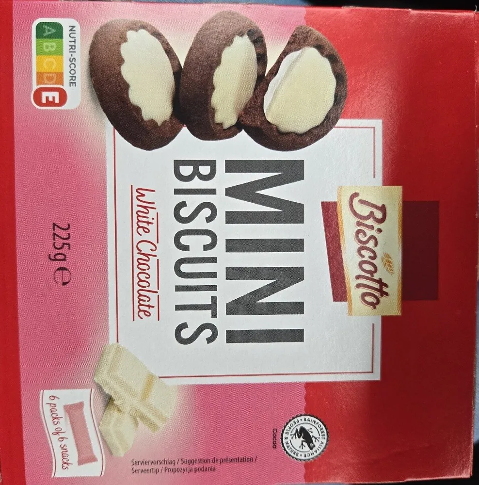 Mini Biscuits Witte Chocolade