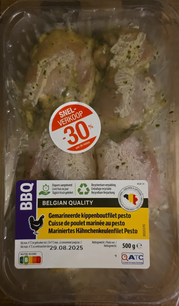 Poulet Mariné Au Pesto