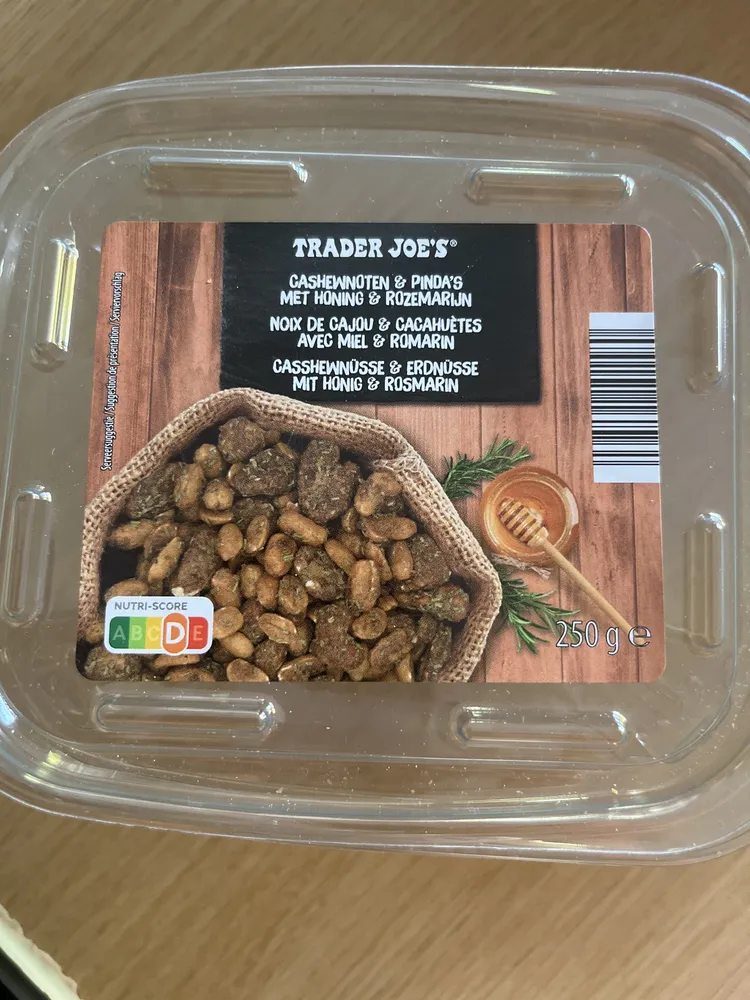CASHEWNOTEN & PINDA'S MET HONING & ROZEMARIJN