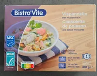 Vispannetje met mosterdsaus