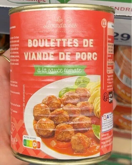 BOULETTES DE VIANDE DE PORC à la sauce tomate