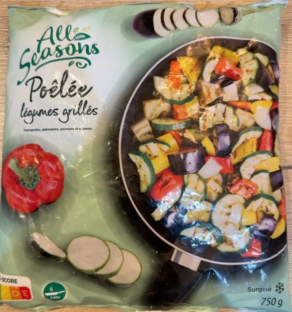 Poêlée légumes grillés
