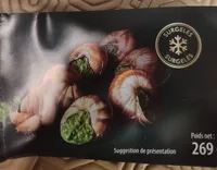 Escargot préparé à la bourguignonne au beurre