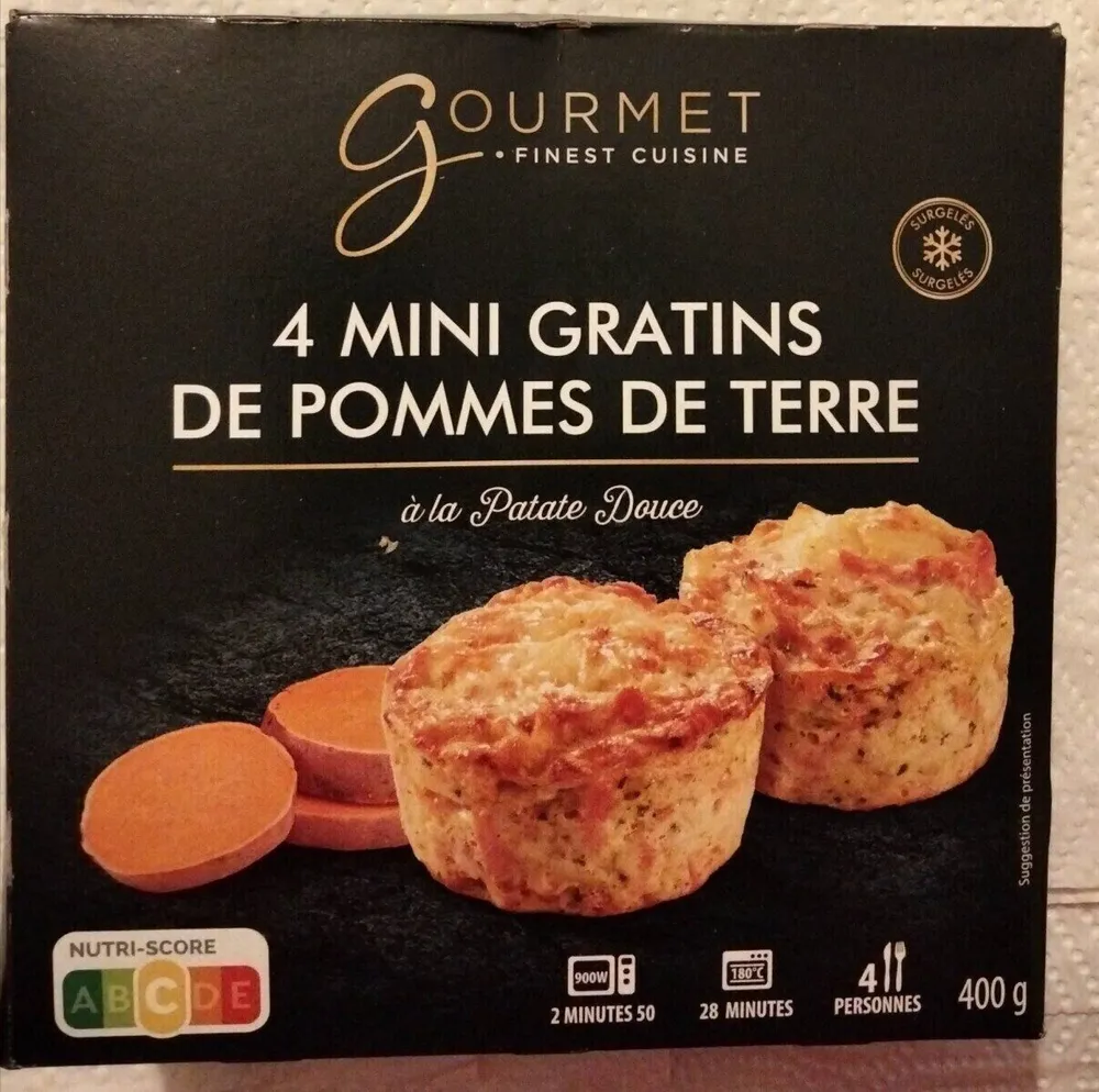 4 minis gratins de pommes de terre à la patate douce