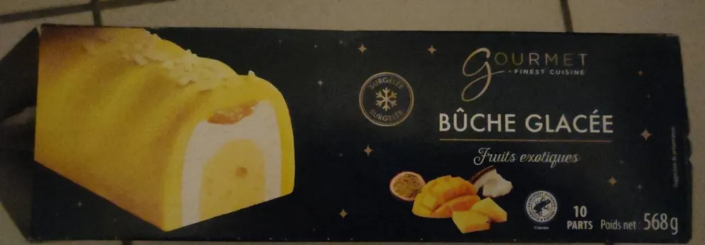 Bûche glacée Fruits exotiques