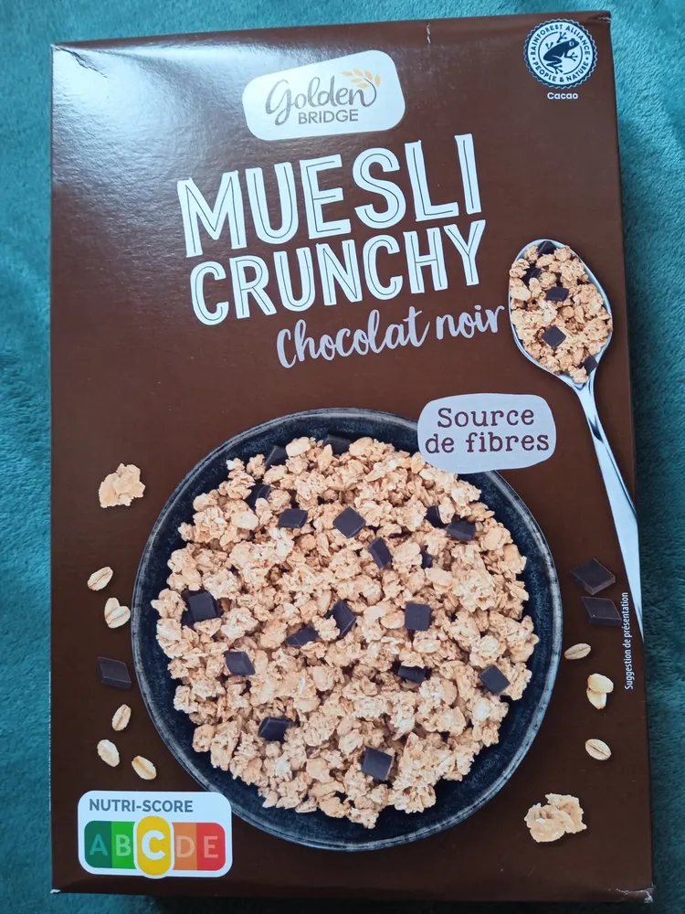 Muesli crunchy chocolat noir