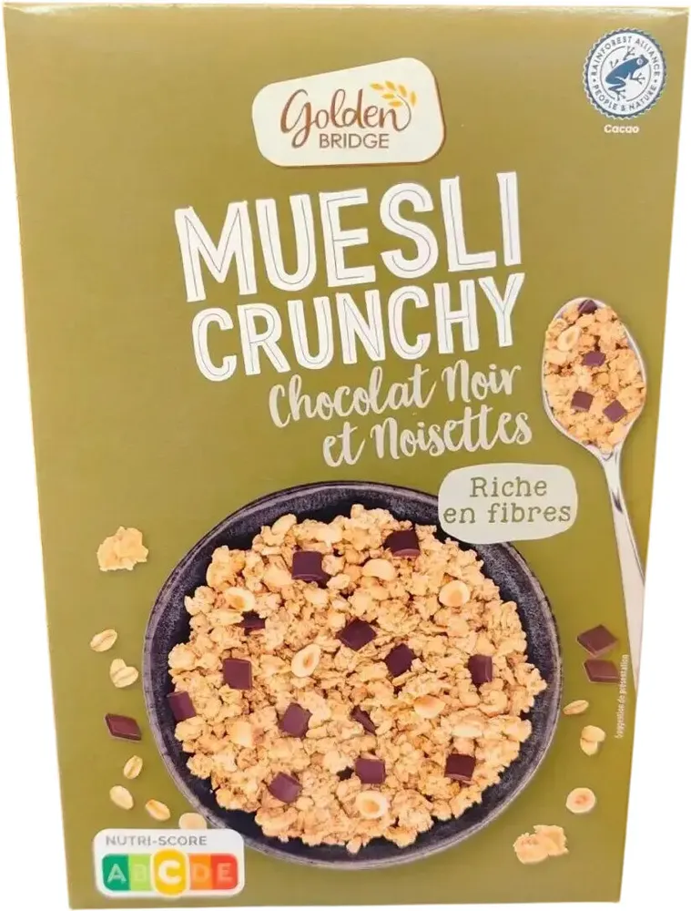 Muesli Crunchy Chocolat noir et noisettes