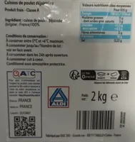 Cuisses de poulet dejointées