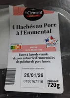 4 hachés de porc à l emmental