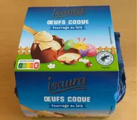 Oeuf coque fourrage lait