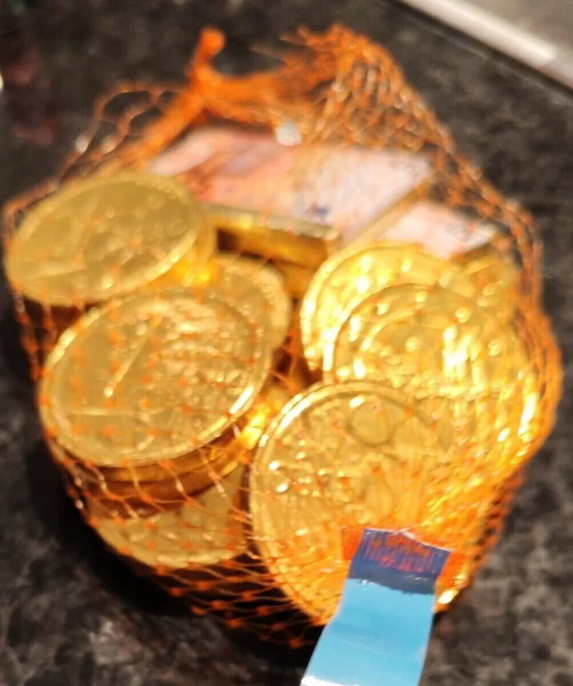 Pièces de monnaie au chocolat au lait