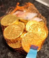 Pièces de monnaie au chocolat au lait