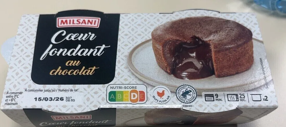 Coeur fondant au chocolat