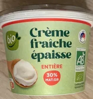 Crème fraîche épaisse  bio 30% matière grasse