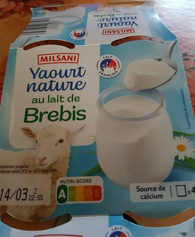 Yaourt nature au lait de brebis