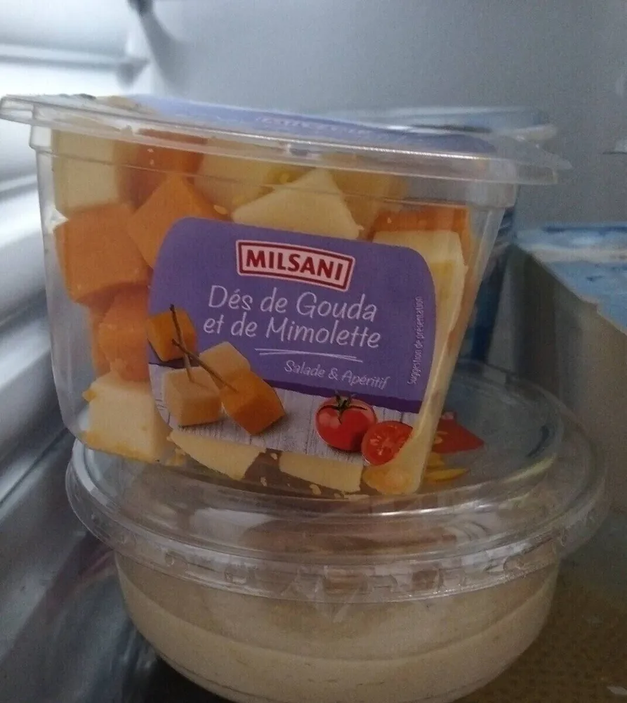 Dès de gouda et mimolette