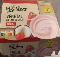 Végétal fraise au lait de coco