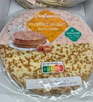 10 crêpes sucrées saveur vanille
