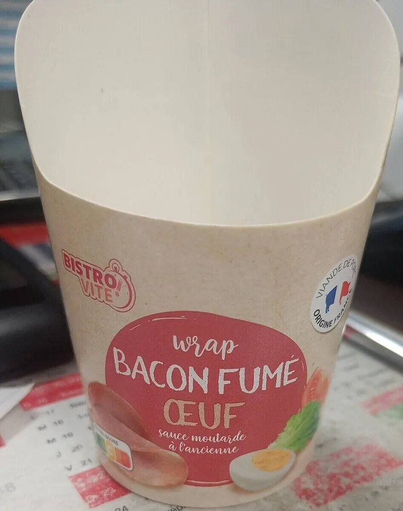 Wrap bacon fumé oeuf