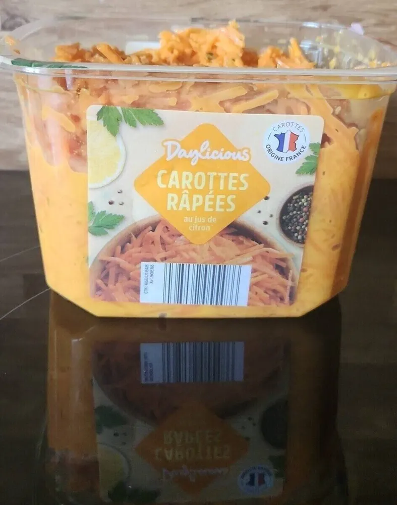 Carottes râpées au jus de citron