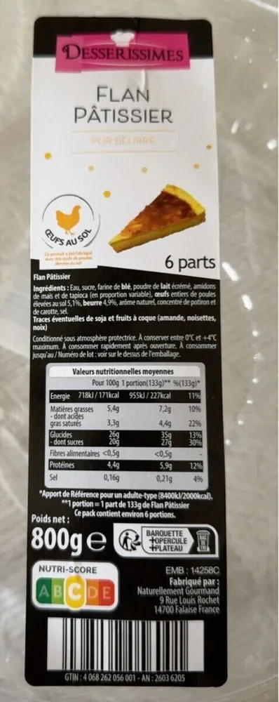 Flan Pâtissier