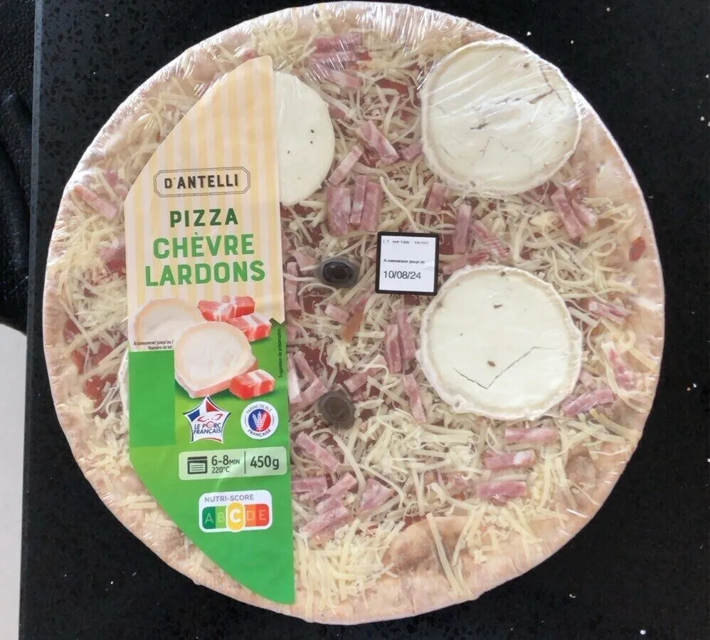 Pizza chèvre lardons