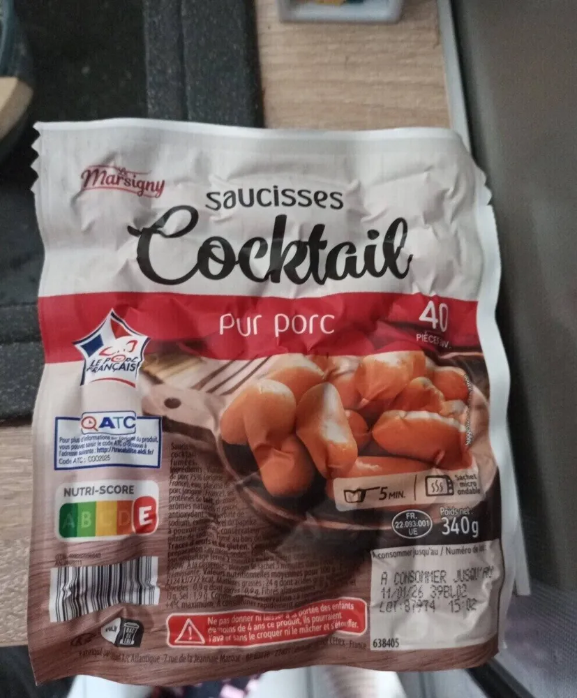 saucisses Cocktail pur porc