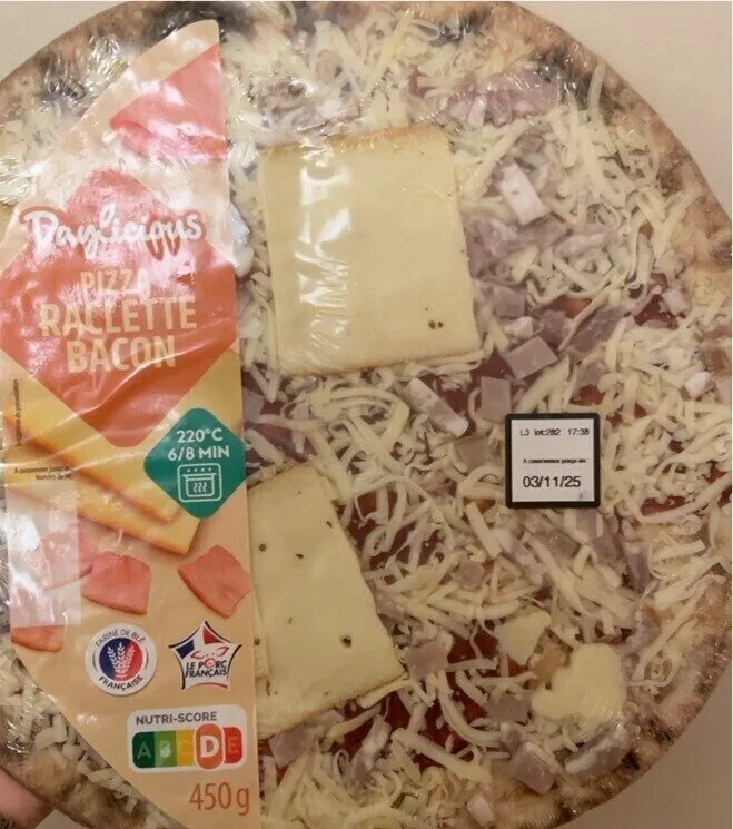 Pizza raclette bacon