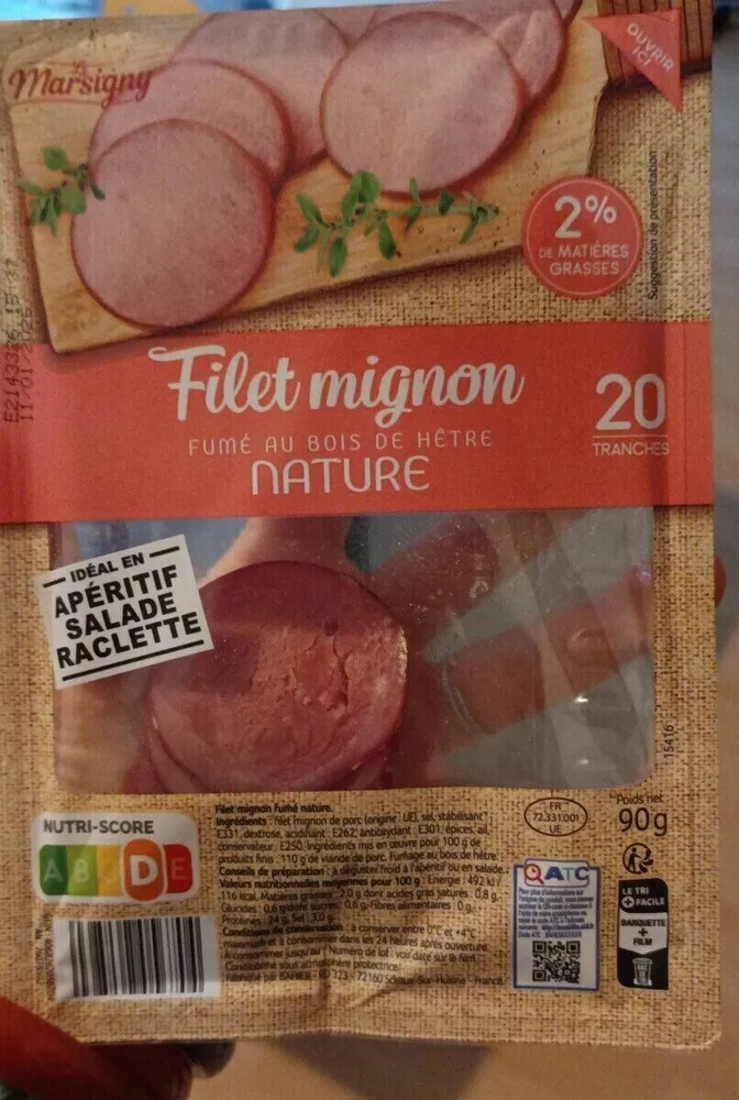 Filet mignon FUMÉ AU BOIS DE HÊTRE NATURE