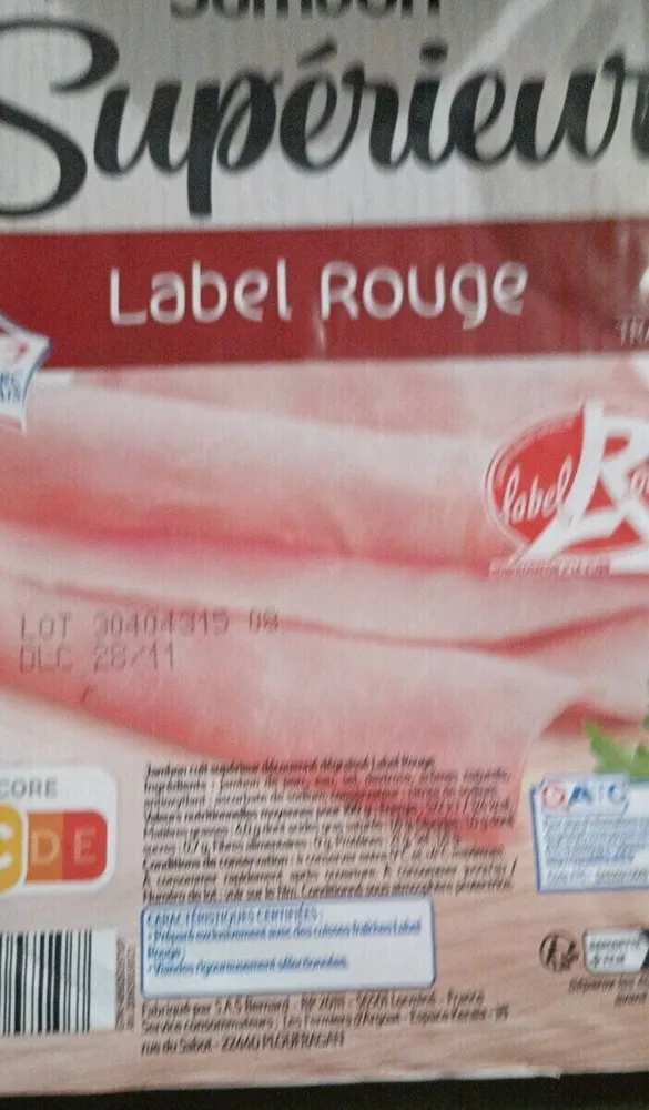 Jambon Supérieur Label Rouge