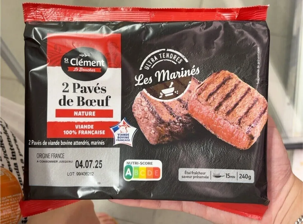 2 Pavés de Bœuf NATURE